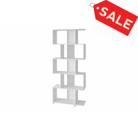 Manhattan Comfort 18AMC6 Petrolina Z- Shelf  with  5 shelves in White